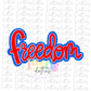 Freesom Png - Patriotic Sublimation Designs - Digital Download