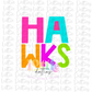 Hawks PNG - Hawks Sublimation - Digital Download - Neon