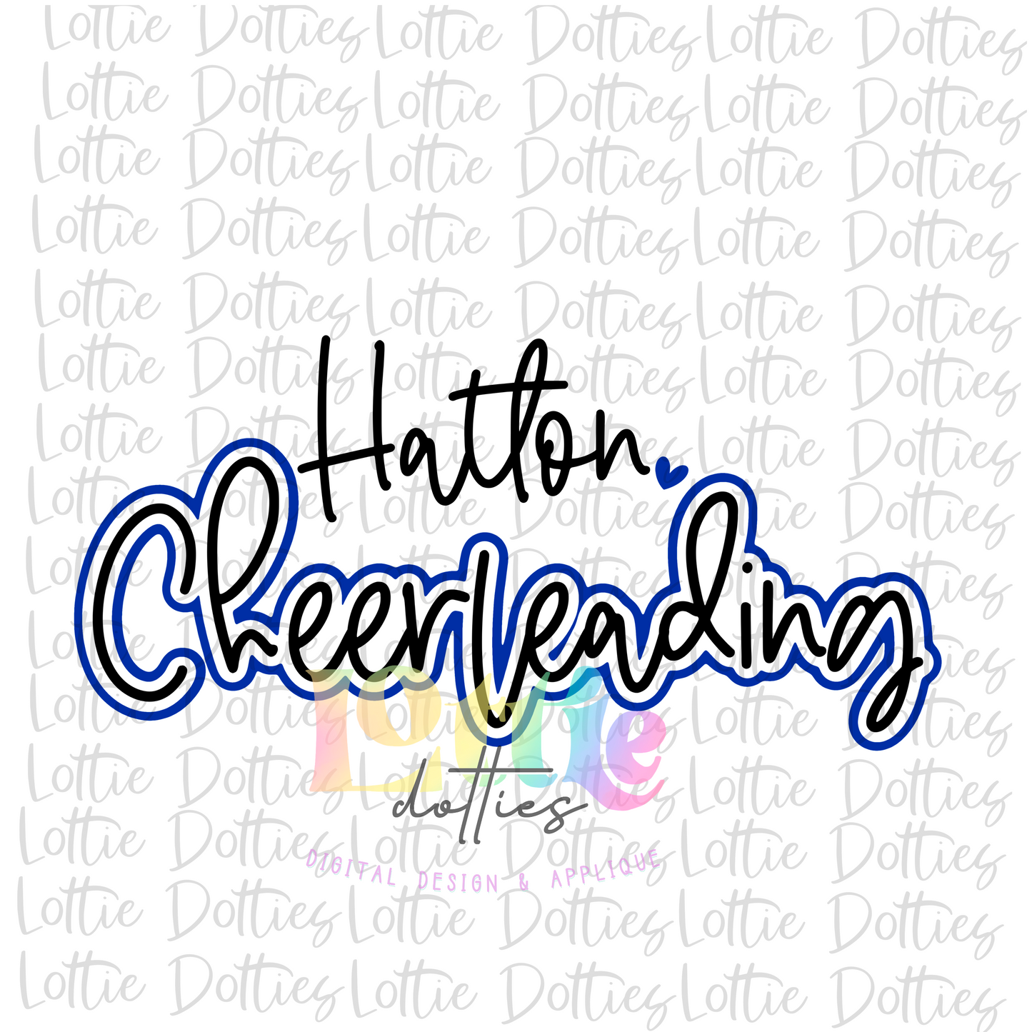 Hatton Cheerleading PNG -  Hatton -  sublimation design - Digital Download