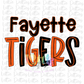 Fayette Tigers PNG - Tigers sublimation design - Digital Download