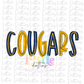 Cougars  Png - Cougars  Sublimation  -  Digital Download