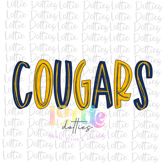 Cougars  Png - Cougars  Sublimation  -  Digital Download