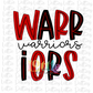 Warrior Png - Mascot  Sublimation Design - Digital Download - Red and Black Lines