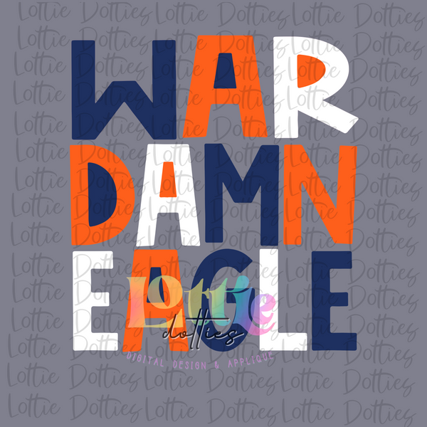Love Eagles PNG - Eagles Sublimation - Digital Download - Blue and Yel –  Lottie Dotties LLC