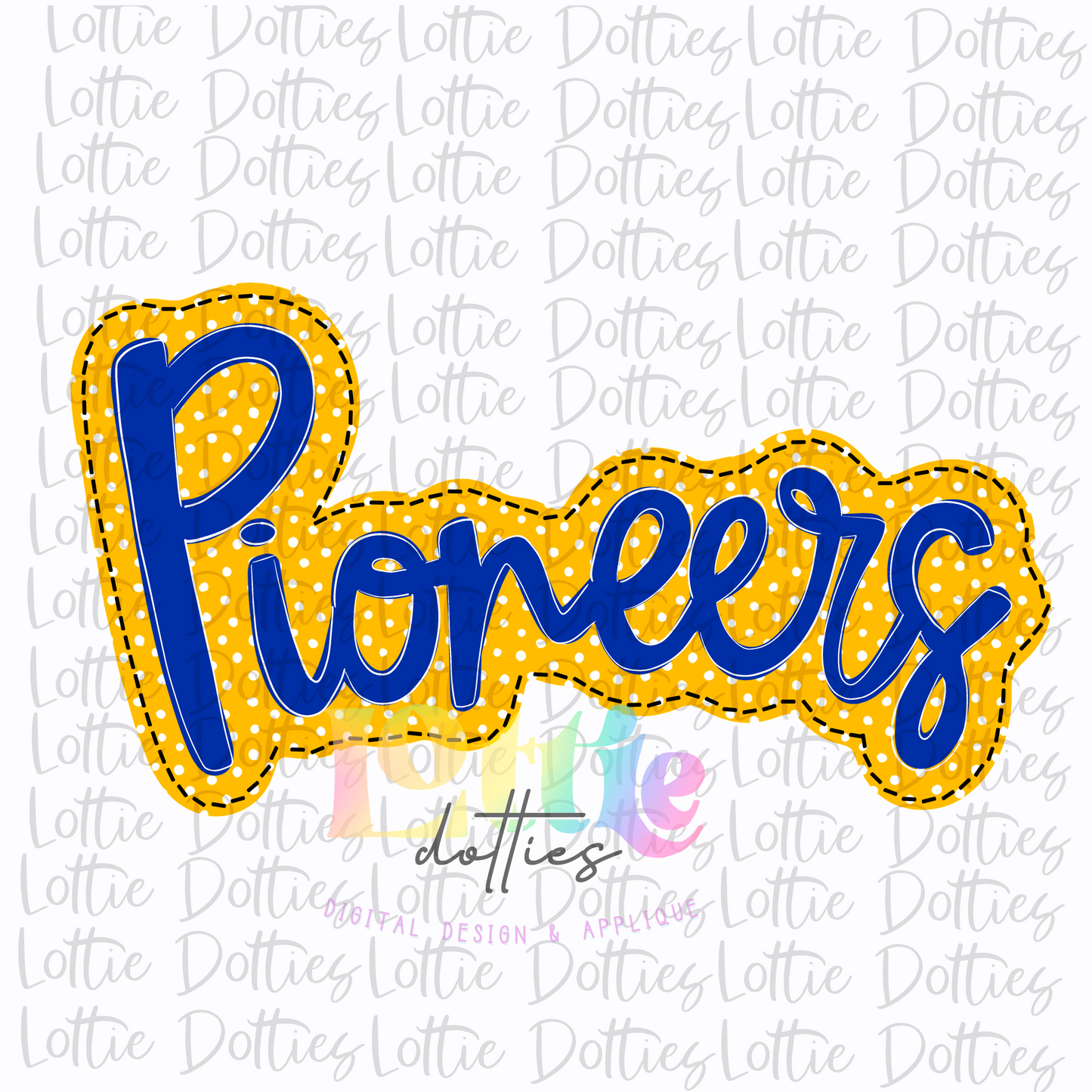 Pioneers Png  - Pioneers Sublimation -  Digital Download - Blue and Gold