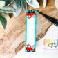 Bookmark Template PNG - School - Bookmark Firetruck Sublimation  - Digital Download