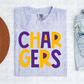 Chargers PNG - Chargers -  sublimation design - Digital Download - Purple and Gold