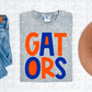 Gators PNG   - Digital Download - Sublimation Design - Orange and Blue