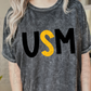 USM PNG - USM Filled Sublimation - Digital Download - Black and Gold