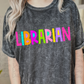 Librarian PNG - Teacher Sublimation - Digital Download - Bright Filled