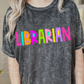 Librarian PNG - Teacher Sublimation - Digital Download -Bright Filled