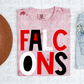 Falcons PNG - Falcons  -  Sublimation design - Digital Download - Red and Black