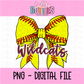 Wildcats PNG - Wildcats Softball bow design - Digital Download - Maroon