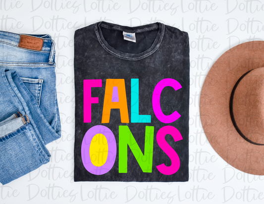 Falcons PNG - Falcons  -  Sublimation design - Digital Download - Bright Filled