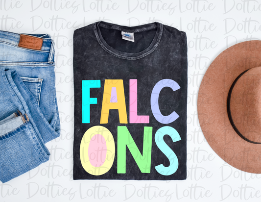 Falcons PNG - Falcons  -  Sublimation design - Digital Download - Pastel Filled