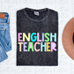 English  Teacher - PNG - Back To School - Sublimation - Digital Download - Pastel Filled