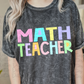 Math Teacher - PNG - Back To School - Sublimation - Digital Download - Pastel  Filled