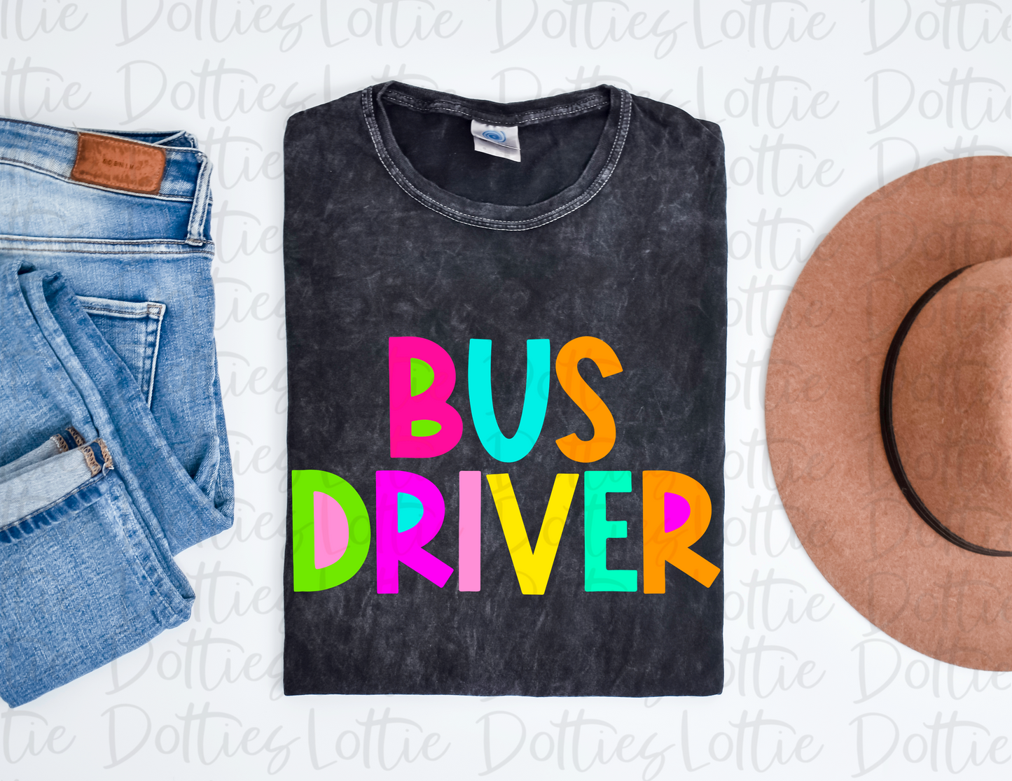 Bus Driver - PNG - Back To School - Sublimation - Digital Download - Bright Filled