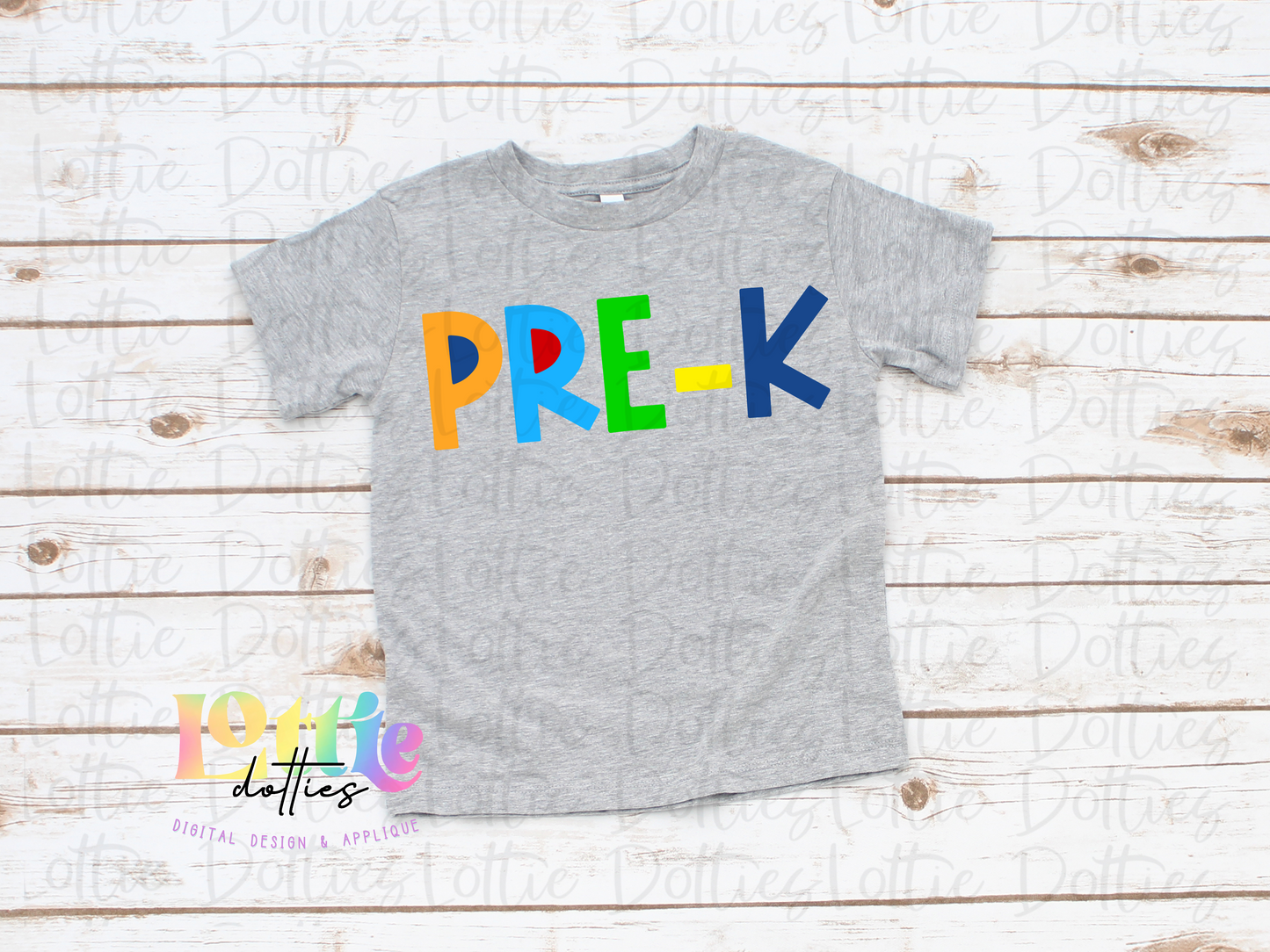 Pre - K  - Png - School Sublimation  - Back To School  Design - Pirmary Colors