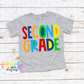 Second Grade - PNG - Back To School - Sublimation - Digital Download - Primary Colors