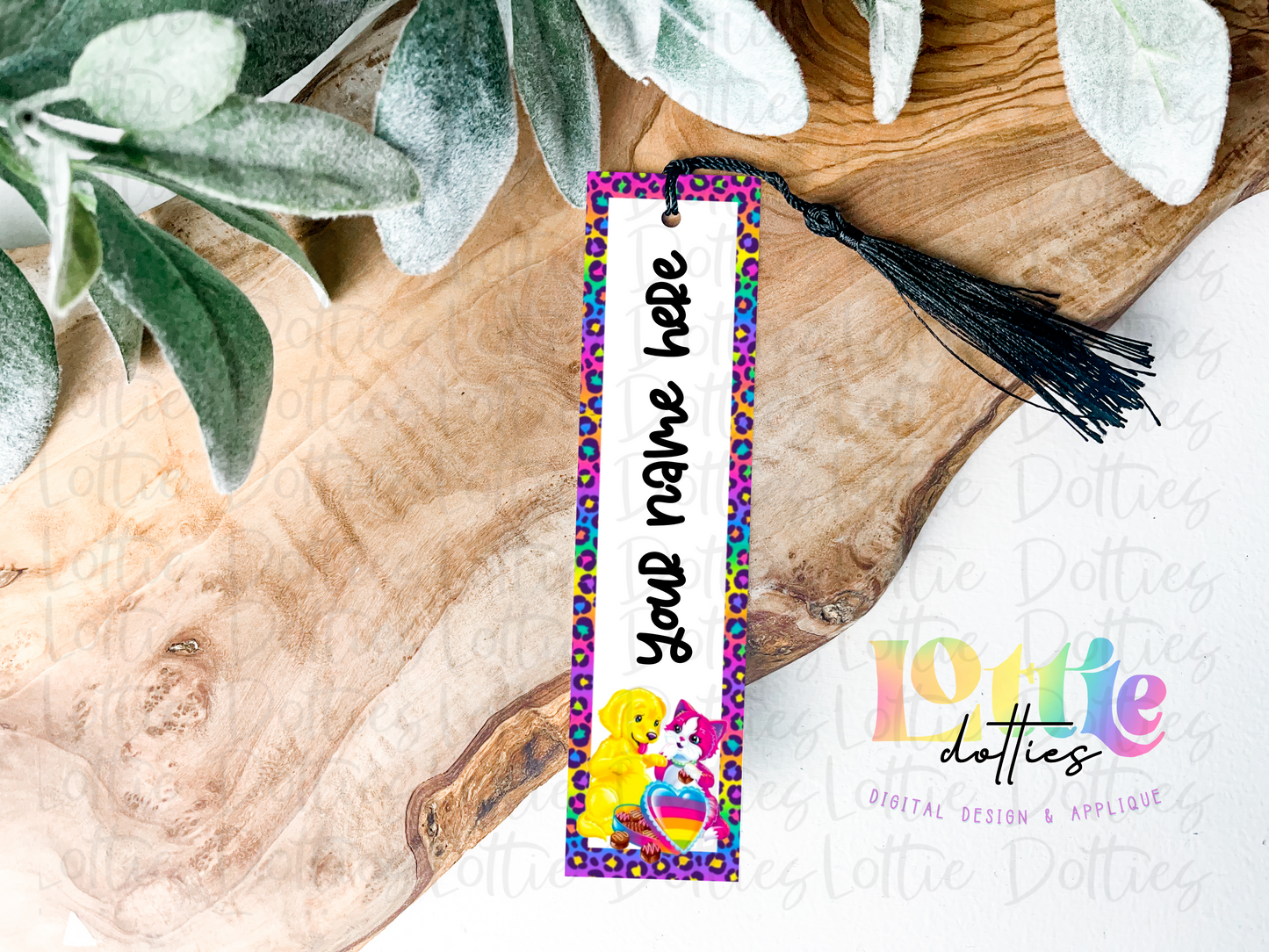 Bookmark Template PNG - School - Bookmark Lisa Frank's Sublimation  - Digital Download