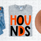 Hounds PNG - Hounds Sublimation - Digital Download - Orange and Black Filled
