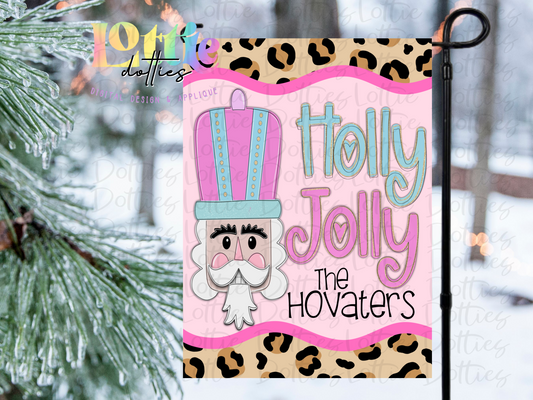 Nutcracker Flag PNG - Holly Jolly Nutcracker - Christmas Sublimation - Digital Download - Pastel