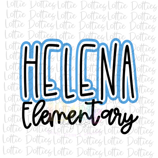 Helena Elementary  PNG - Helena Sublimation - Digital Download