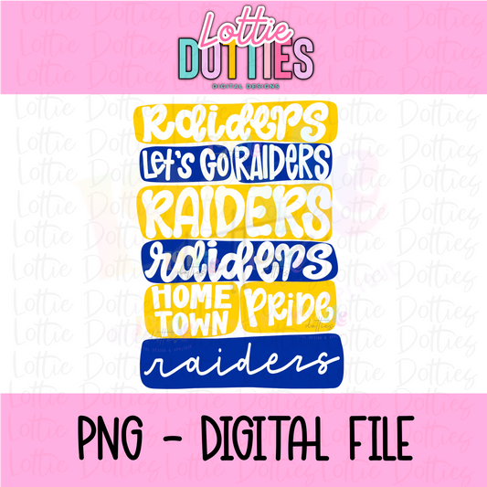 Raiders PNG - Instant Download - Digital Download - Raiders Sublimation Design