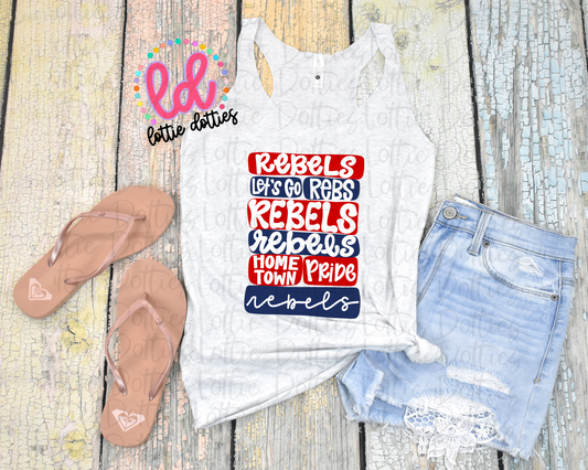 Rebels PNG - Instant Download - Digital Download - Rebels Sublimation Design
