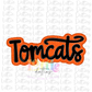 Tomcats PNG - Tomcats -  sublimation design - Digital Download - Orange and Black