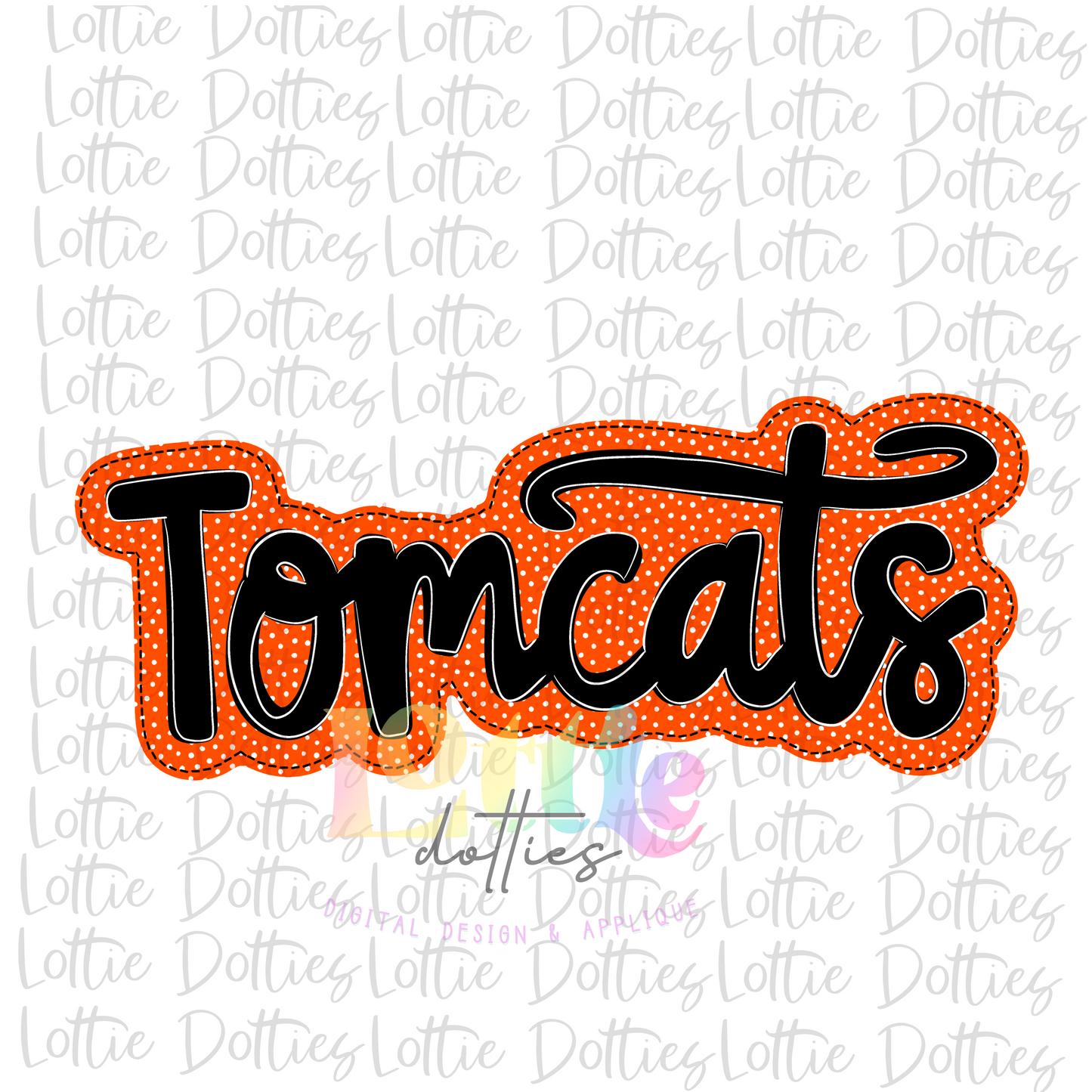 Tomcats PNG - Tomcats -  sublimation design - Digital Download - Orange and Black
