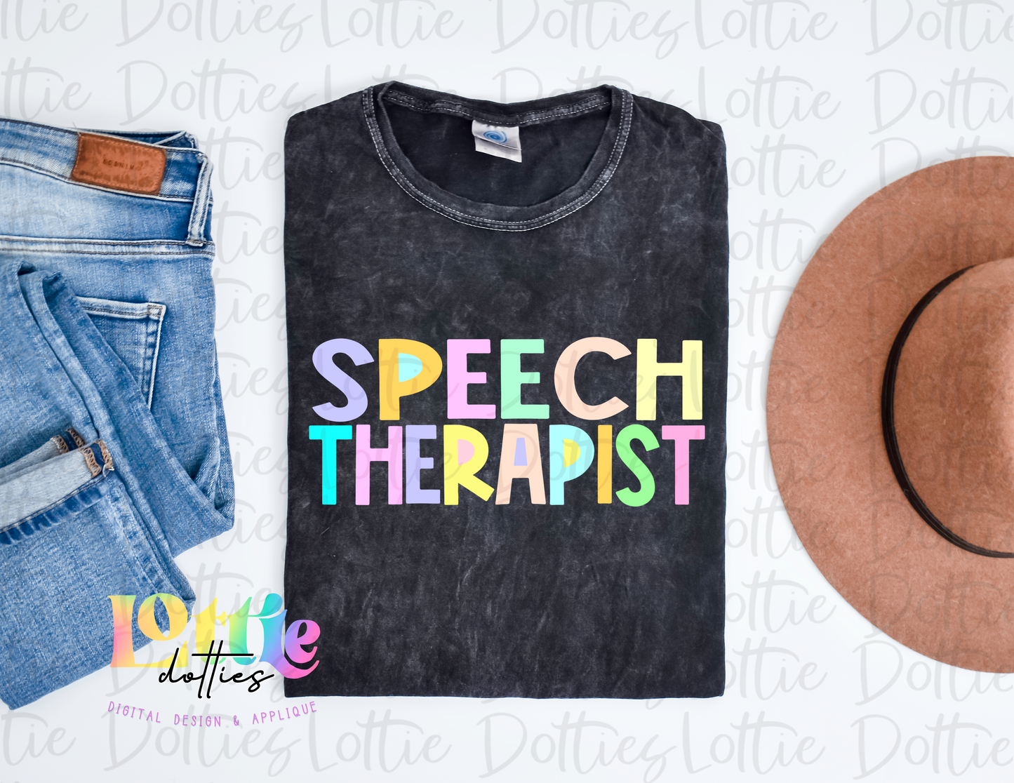 Speech Therapist - PNG - sublimation design - Digital Download - Pastel