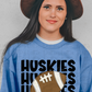 Huskies - PNG - Huskies Football Sublimation design - Digital Download