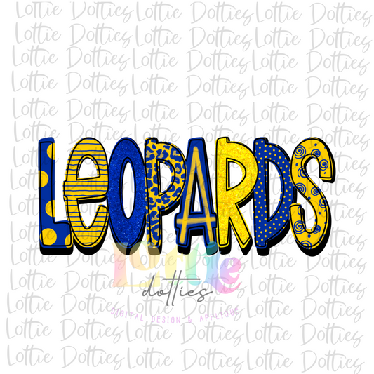 Leopards PNG - Leopards Sublimation - Digital Download - Royal and Gold