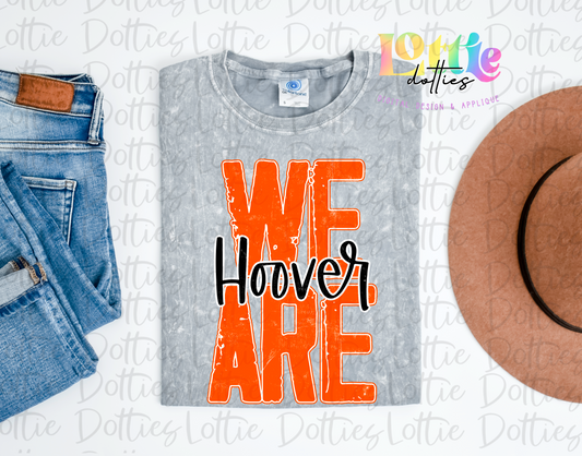 We Are Hoover PNG - Hoover Sublimation - Digital Download - Orange and Black