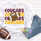 Cougars Stacked  Png - Cougars  Sublimation  -  Digital Download