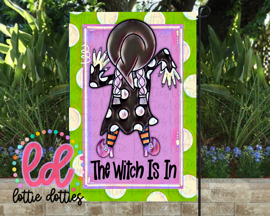 Witch Flag Png - Halloween Sublimation Design -  Digital Download