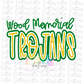 Wood Memorial Trojans - PNG - Trojans  sublimation  - Digital Download  -