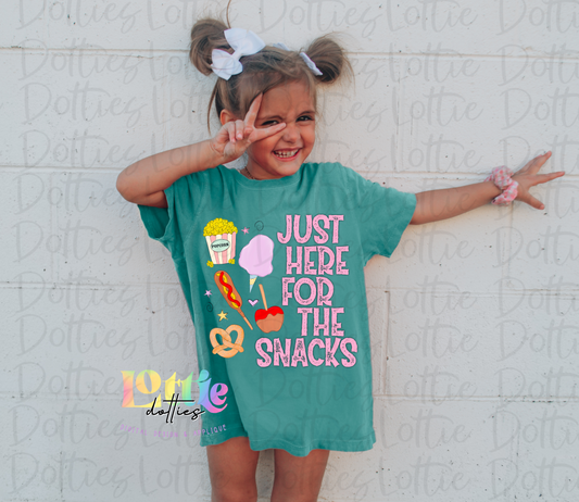 Just Here For The Snacks PNG - Carnival Sublimation - Digital Download