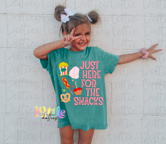Just Here For The Snacks PNG - Carnival Sublimation - Digital Download