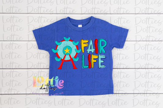 Fair Life PNG - Carnival Sublimation - Digital Download - Blue