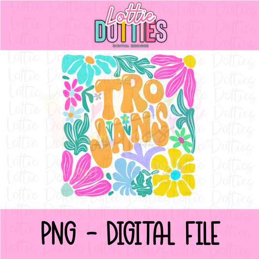 Trojans PNG - Trojans sublimation design - Digital Download