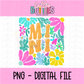 Mini  Png - Mini Sublimation File - Instant Download - Digital Download