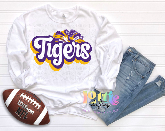 Tigers   Png - Tigers Sublimation  - Digital Download - Pom Purple and Gold