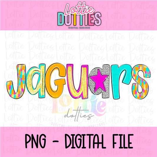 Jaguars  Neon  PNG -  Jaguars sublimation design - Digital Download