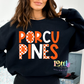 Porcupines PNG - Porcupines Sublimation  - Digital Download - Orange and White Checker