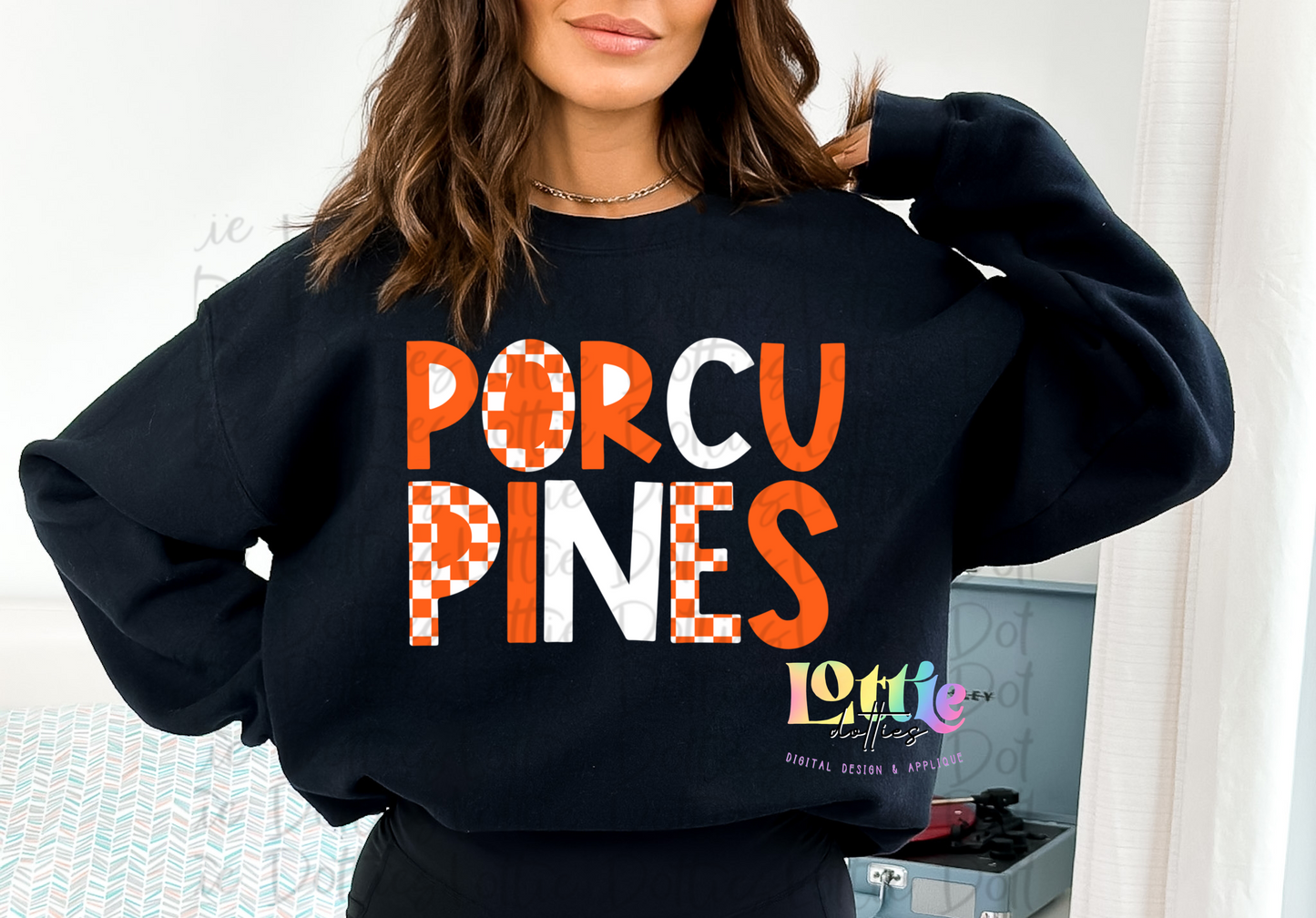 Porcupines PNG - Porcupines Sublimation  - Digital Download - Orange and White Checker