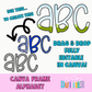 Lainey Alpha | Canva Alpha | Hand Lettered Alphabet | Alpha Pack | Alphabet Clipart | Instant Download
