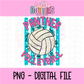 Volleyball PNG - Volleyball Design - Digital Download - Panther Volleyball